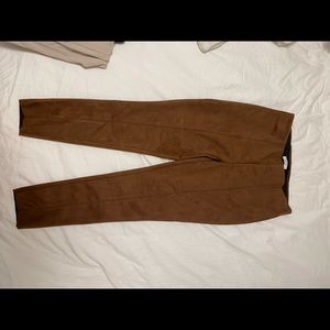 Suzy Shier Faux Suede Pants